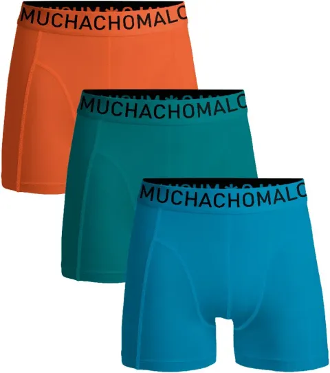 Muchachomalo Boxer Shorts Microfiber 3-Pack 73 Blue Orange Turquoise maat L