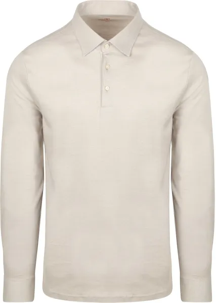 Desoto Longsleeve Poloshirt Essential Beige maat L