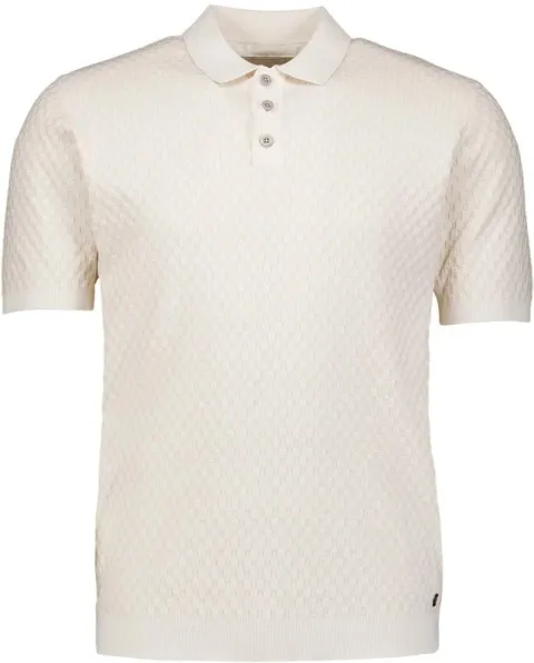 No Excess Knitted Polo Shirt Kit Off-White White maat 3XL