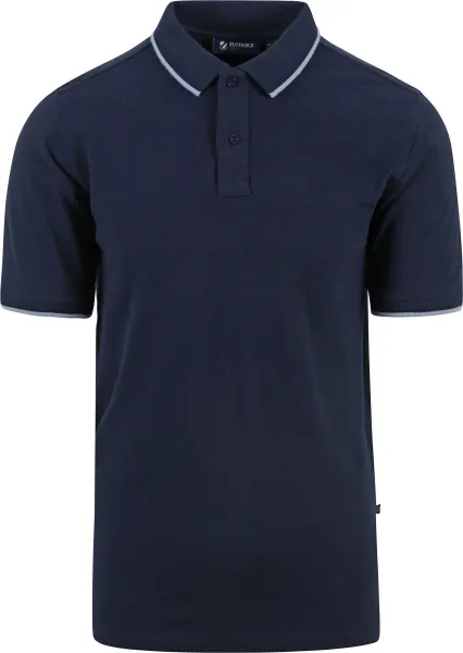 Suitable Respect Polo Shirt Tip Ferry Navy Blue Dark Blue maat L
