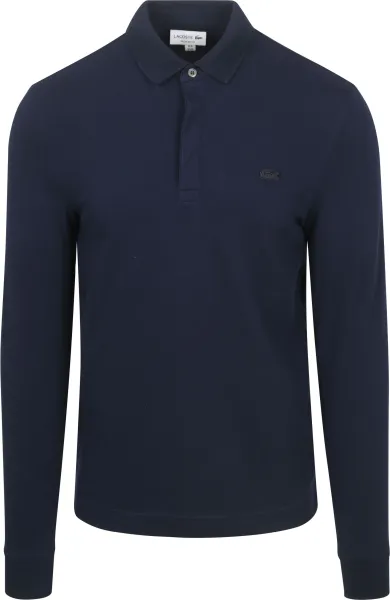 Lacoste Longsleeve Polo Shirt Piqué Navy Blue Dark Blue maat 3XL