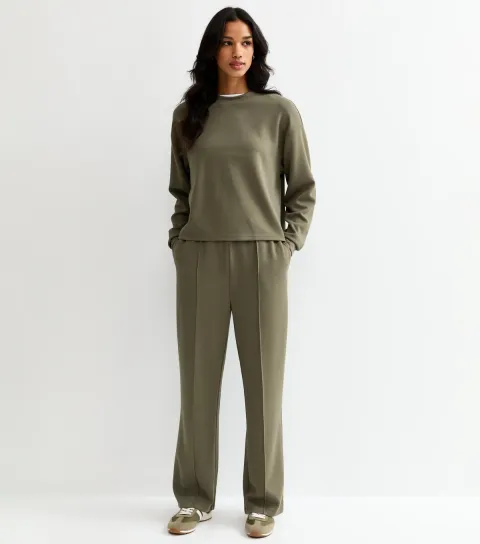 Premium Khaki Jersey Joggers