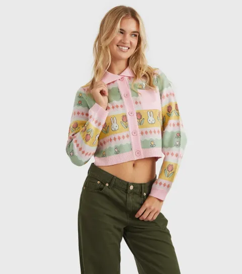 Multicolour Miffy Cottage Knitted Cardigan
