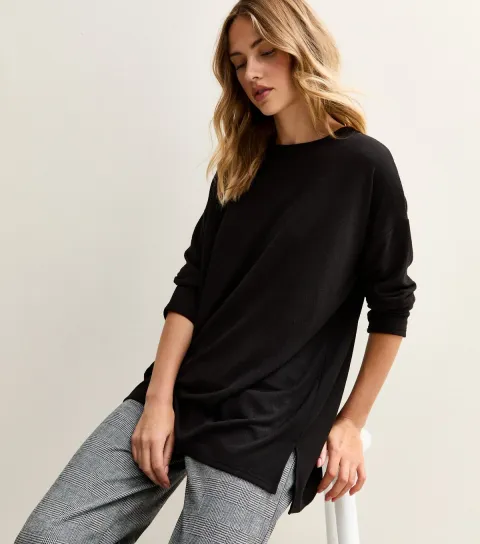 Black Soft Touch Long Sleeve Top