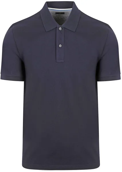OLYMP Polo Shirt Piqué Navy Blue Dark Blue maat 3XL