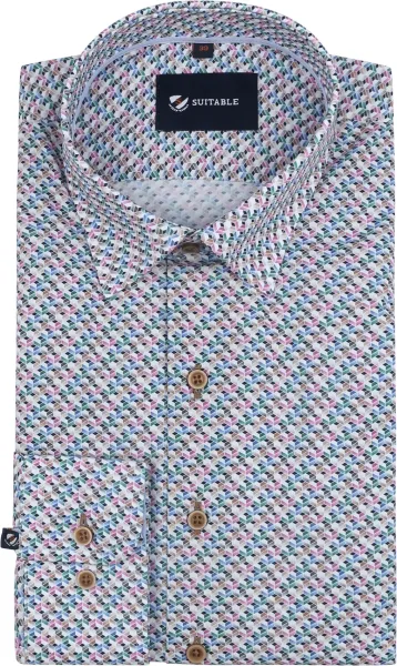 Suitable Shirt Print Multicolour size 38