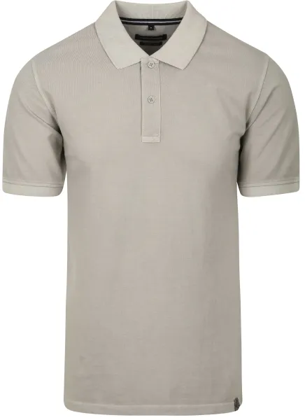 CASAMODA Polo Shirt Piqué Garment Dye Grey maat L