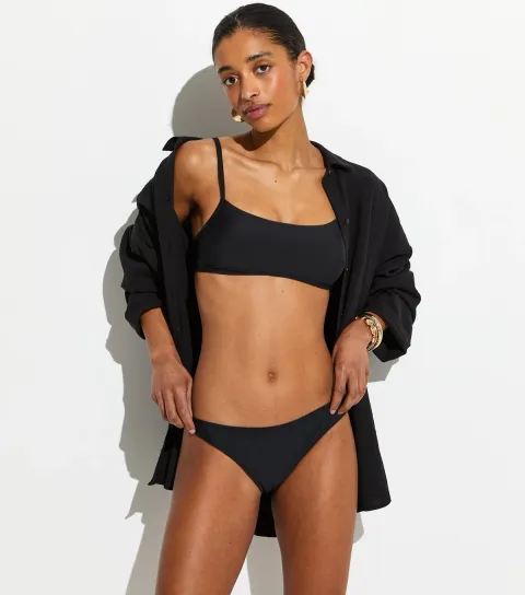 Black Bandeau Bikini Top