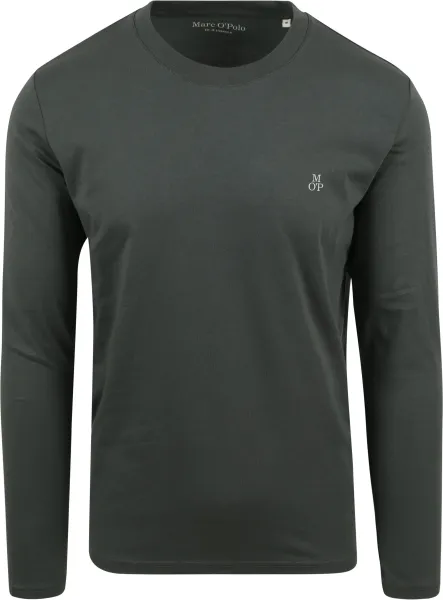 Marc O'Polo Long Sleeve T-Shirt Dark Green Dark Green maat 3XL