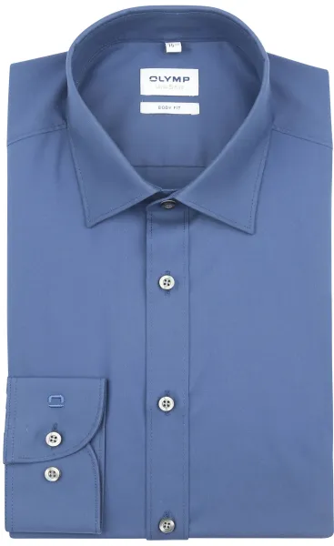 Olymp Shirt Level 5 Dark blue Body Fit Dark Blue Blue size 36