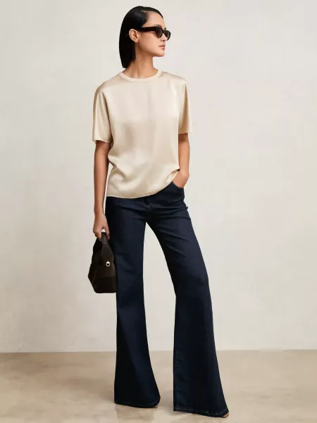 Reiss Lena Pure Silk T-Shirt