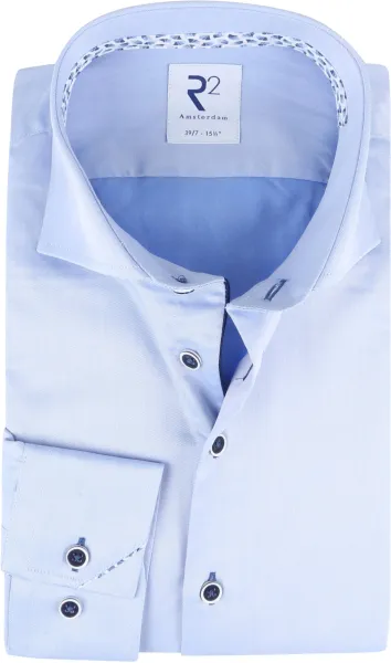 R2 Shirt Extra Long Sleeves Light blue Blue size 36