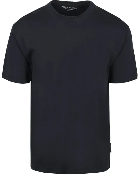 Marc O'Polo Heavy T-Shirt Navy Blue Dark Blue maat L