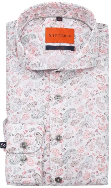 Suitable Melange Shirt Paisley Multicolour size 38