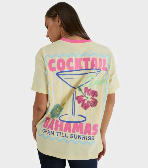 Bright Yellow Cocktail Club T-Shirt