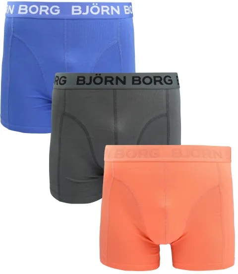 Bjorn Borg Boxers 3Pack Multicolour Blue Black Orange maat L