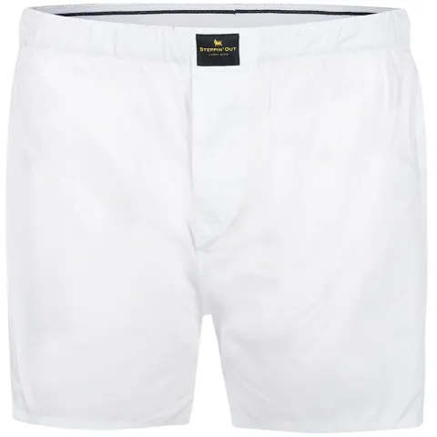 Steppin''Out Boxer Shorts – Oxford White maat L