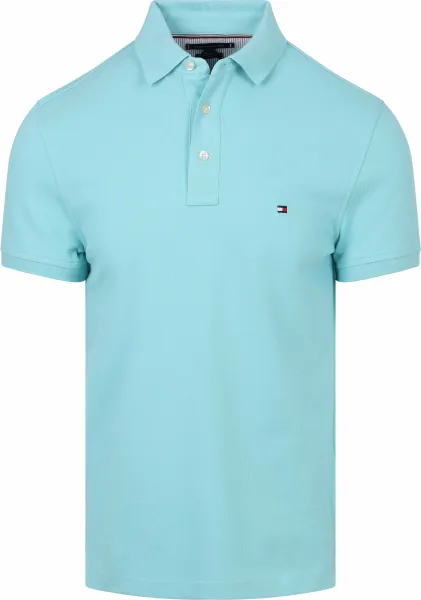 Tommy Hilfiger 1985 Polo Shirt Aqua Light blue Blue maat L