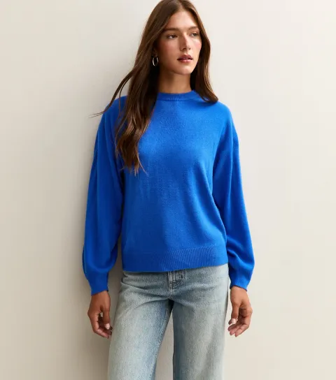 Bright Blue Crew Neck Jumper