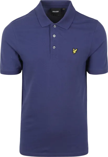 Lyle and Scott Polo Shirt Deep Indigo Blue Dark Blue maat M