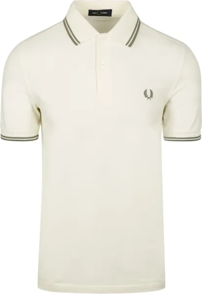 Fred Perry Polo Twin Tipped M3600 Ecru Off-White maat L