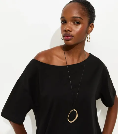 Black Off The Shoulder Top