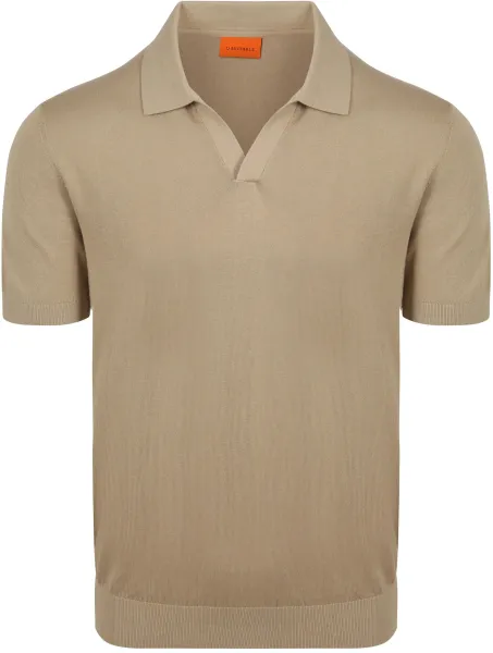 Suitable Polo Shirt Riva Compact Beige Taupe maat L