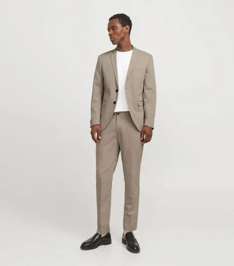Cream Button Front Blazer