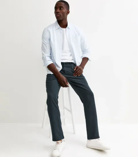 Navy Chino Trousers