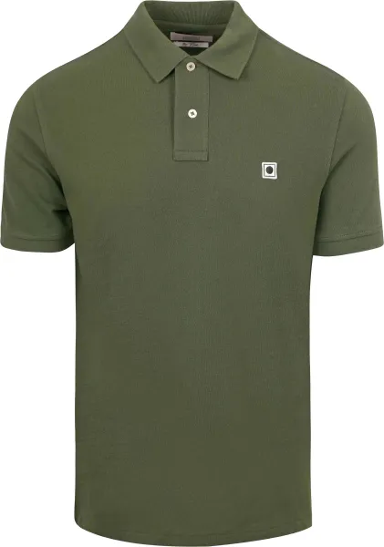 King Essentials The Rene Polo Shirt Olive Green maat M