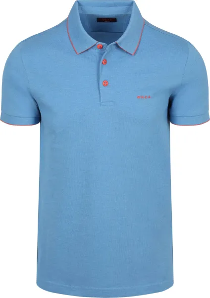 NZA Polo Shirt Henley Piqué Sailing Blue maat 3XL