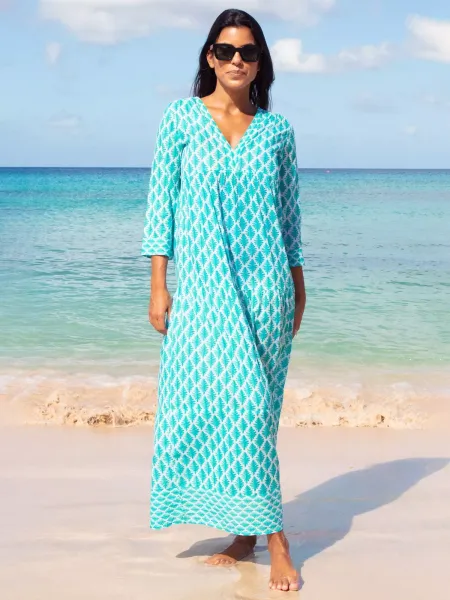 Aspiga Mykonos Floral Beach Maxi Dress