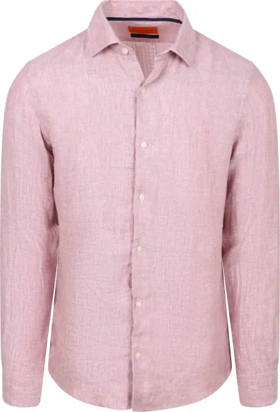 Suitable Shirt Linen Pink size 38
