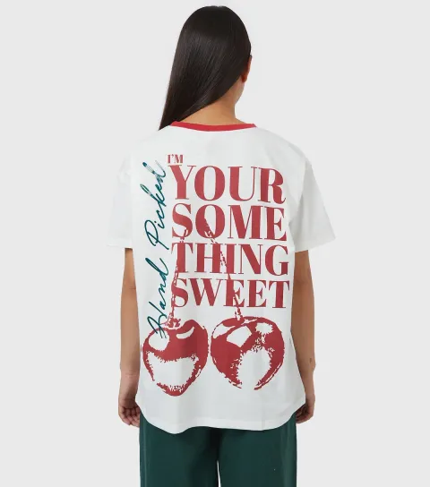 White Im Your Something Sweet Logo T-Shirt