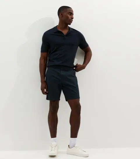 Navy Regular Chino Shorts