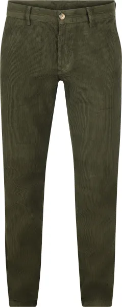 Steppin' Out Chino Flemm Corduroy Olive Green Dark Green maat 46