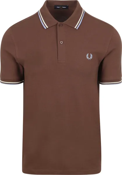 Fred Perry M3600 Polo Shirt Y66 Brown maat L