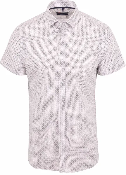 Suitable Short Sleeve Shirt Print Multicolour Beige maat L