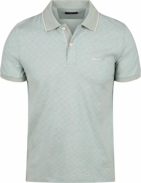 NZA Polo Shirt Goora Jacquard Mist Green maat 3XL