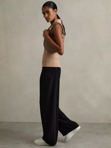 Reiss Eden Wide Leg Trousers