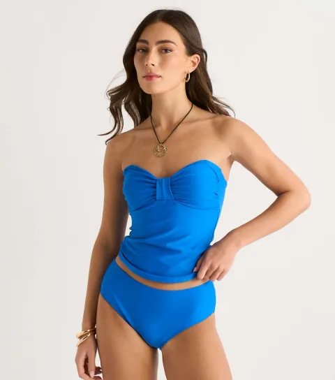 Bright Blue High Waisted Bikini Bottoms