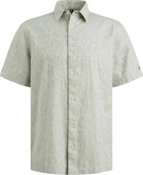 Vanguard Short Sleeve Shirt Jacquard Greige Grey Beige maat 3XL