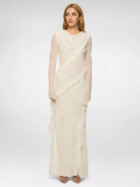 DASKA Circe Ruffle Maxi Dress