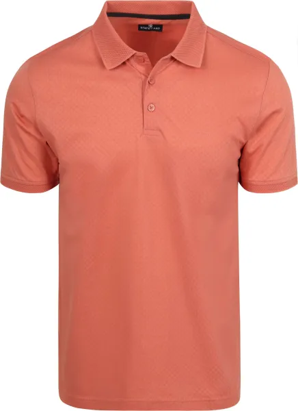 State of Art Polo Effectknit Orange maat 3XL