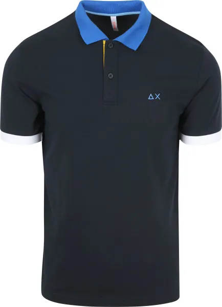 Sun68 Polo Shirt Color Way Navy Blue Dark Blue maat L