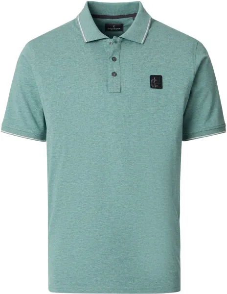 CASAMODA Polo Shirt Jersey Tipping Green maat 3XL