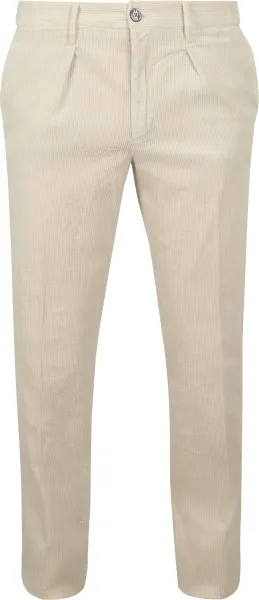 Profuomo Chino Corduroy Ecru Off-White Beige maat 50