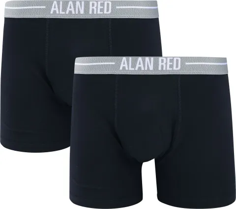 Alan Red Boxer Shorts Navy 2Pack Dark Blue Blue maat L
