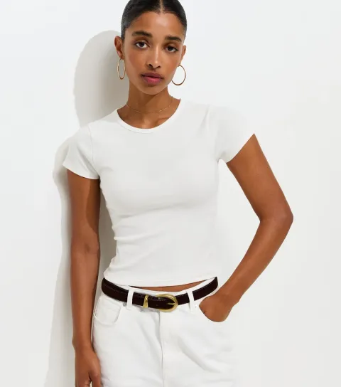 Cream Baby Tee T-Shirt