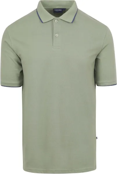 Suitable Respect Polo Shirt Tip Ferry Green maat L